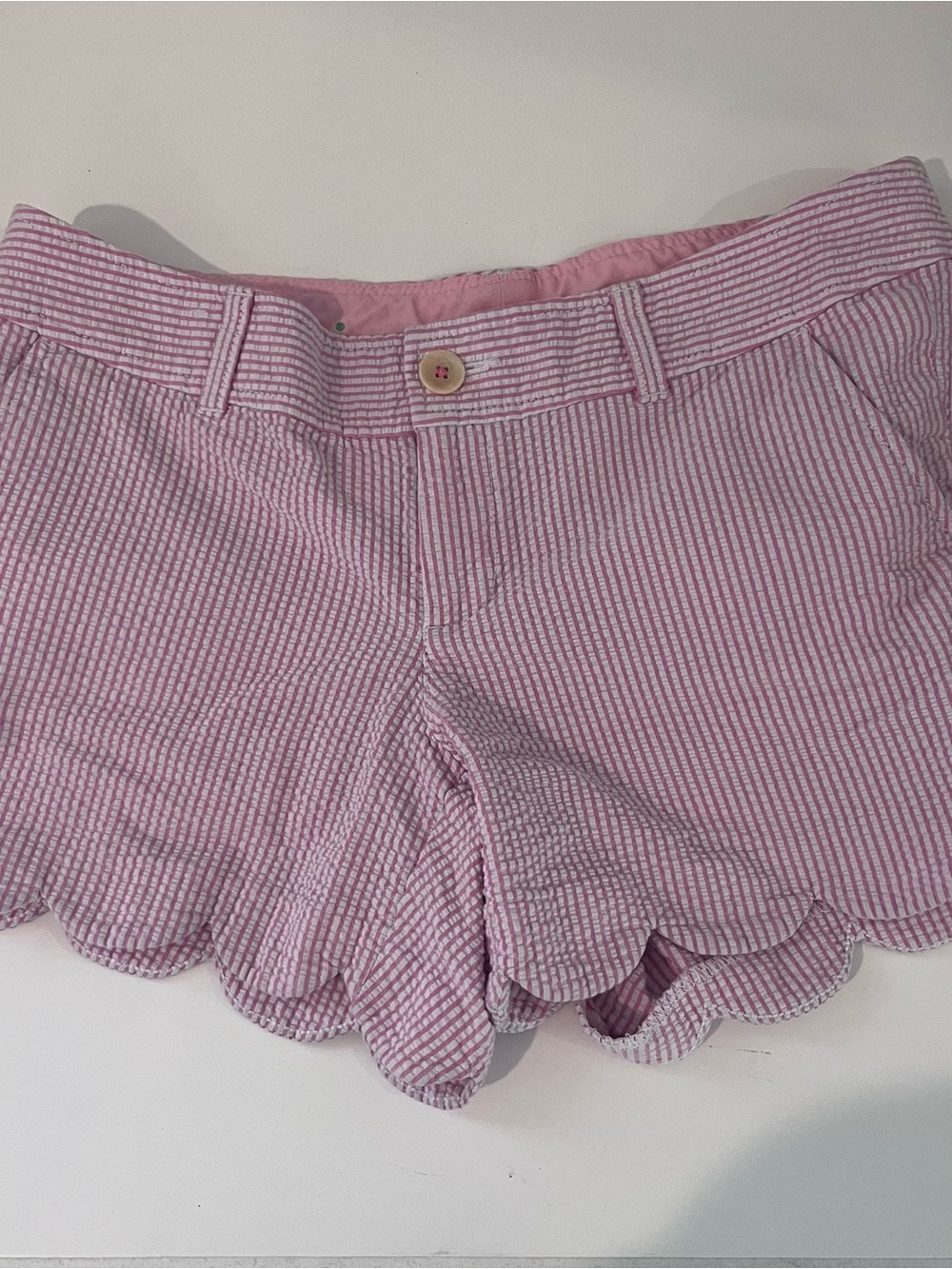 Lilly Pulitzer Pink Seersucker Buttercup Women’s Shorts 8